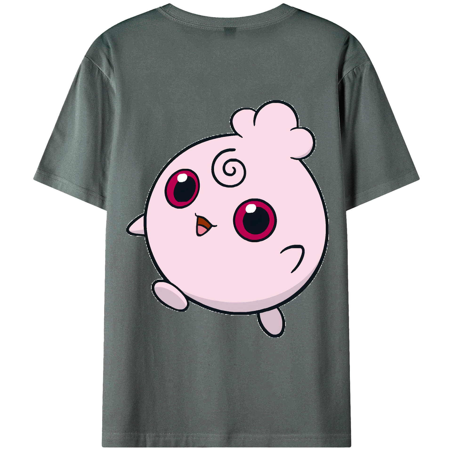 （画像用） ポケットモンスター Pokémon 綿100％ メンズ半袖Tシャツ（バックプリント） 通気性